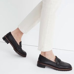 Madewell Corinne Lugsole Loafer - black size 8